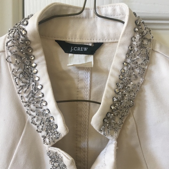 Crystal beaded military jacket J.Crew - Picture 5 of 7